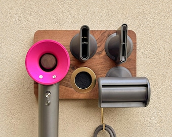 Estante de pared para secador de pelo Dyson, colgador magnético, estante de almacenamiento Dyson, estante para secador de pelo Dyson, soporte para baño, regalo de inauguración de casa, almacenamiento Dyson.