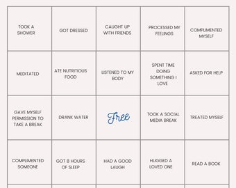 Self Care Bingo