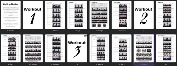 Bikini Mode 3 month Full body Workout Plan With Progression Etsy