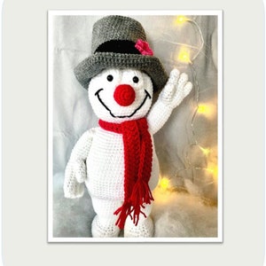 Retro Snowman - Amigurumi Crochet Pattern