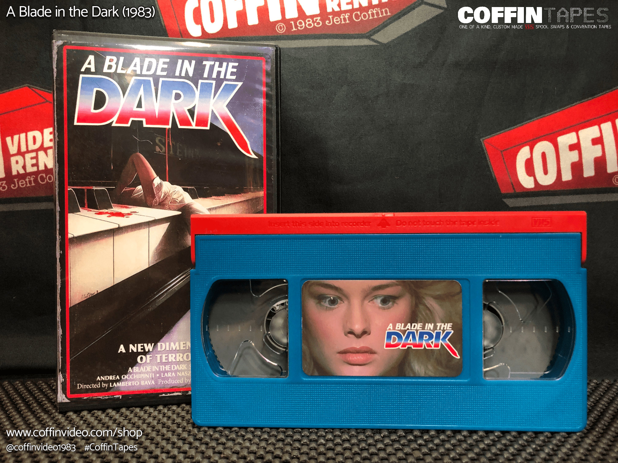 A Blade in the Dark 1983 custom VHS Tape Coffin Video Rentals Etsy