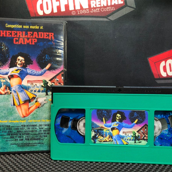 Cheerleader Camp (1988)  "Custom VHS Tape" - Coffin Video Rentals