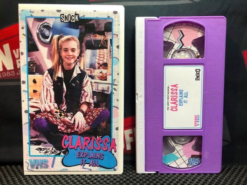 Clarissa Explains It All season 1 custom VHS Tape Coffin Video Rentals ...