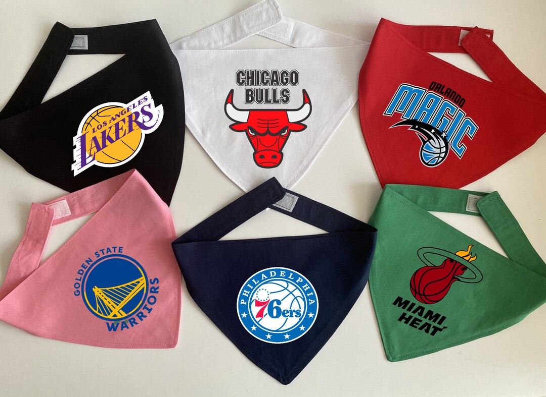 NBA Teams Dog Bandana NBA Bandana Basketball Team Bandana Etsy
