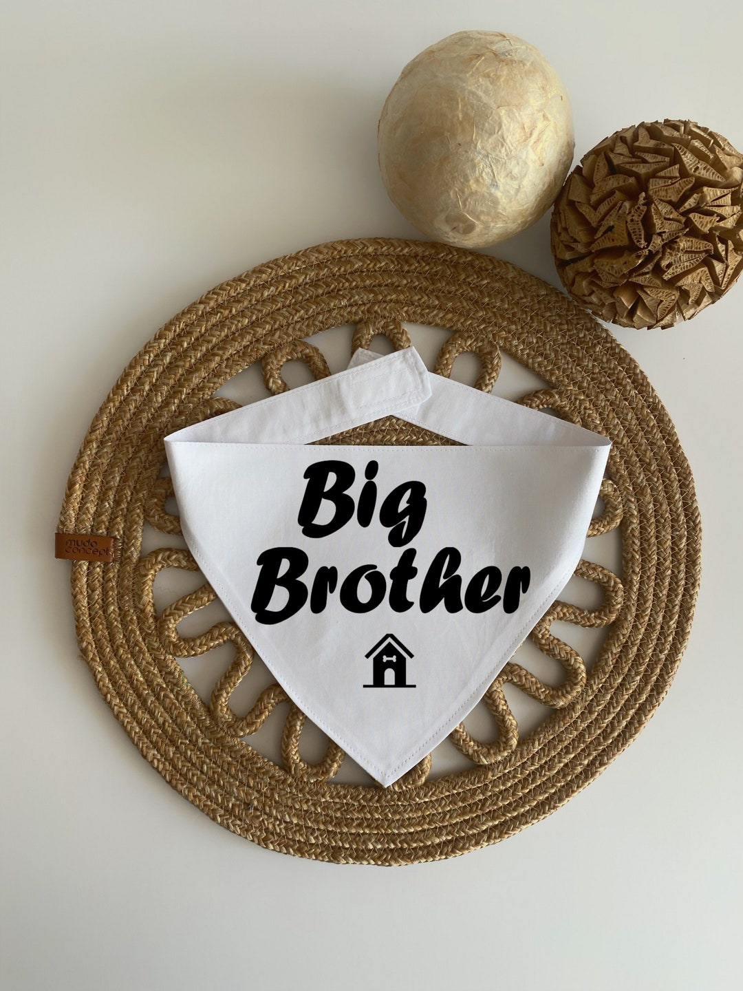 Big Brother Dog Bandana Big Brother Bandana Big Brother Love Etsy