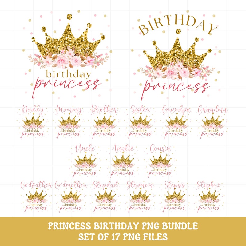 Princess Birthday Shirt Etsy