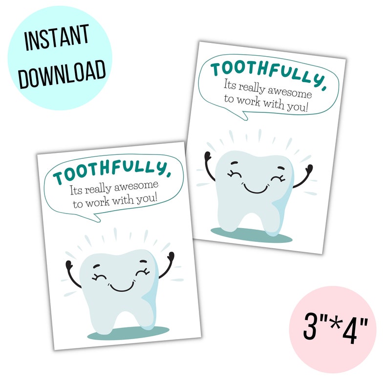 Printable Dental Assistant Appreciation Week Cards, Happy Dental