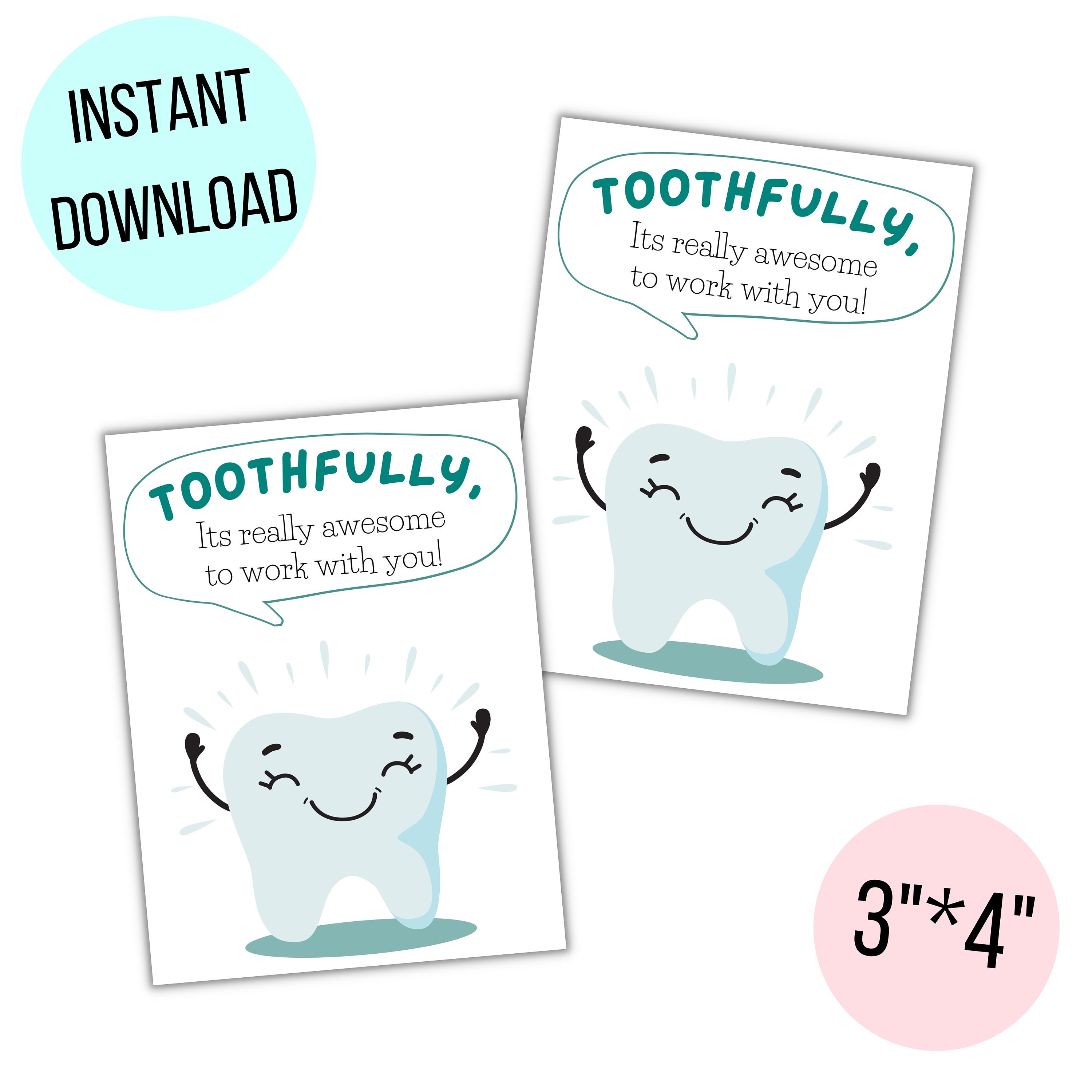 Printable Dental Assistant Appreciation Week Cards, Happy Dental