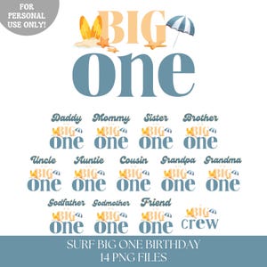 The big one first birthday PNG shirt, Big one surf 1st birthday png sublimation, Surfboard Beach Party Surfer birthday png, INSTANT DOWNLOAD