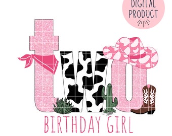 Western cowgirl birthday PNG shirts iron on transfer, My second rodeo cowgirl two birthday shirt png sublimation, INSTANT DOWNLOAD