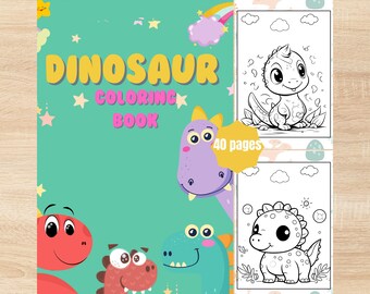 Roar-Some Dinosaur Coloring Book for Kids - 40 leuke pagina's om te ontdekken!