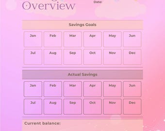 Stay On Top of Your Finances with this Budget Planner and Saving Tracker - Perfect for Students.