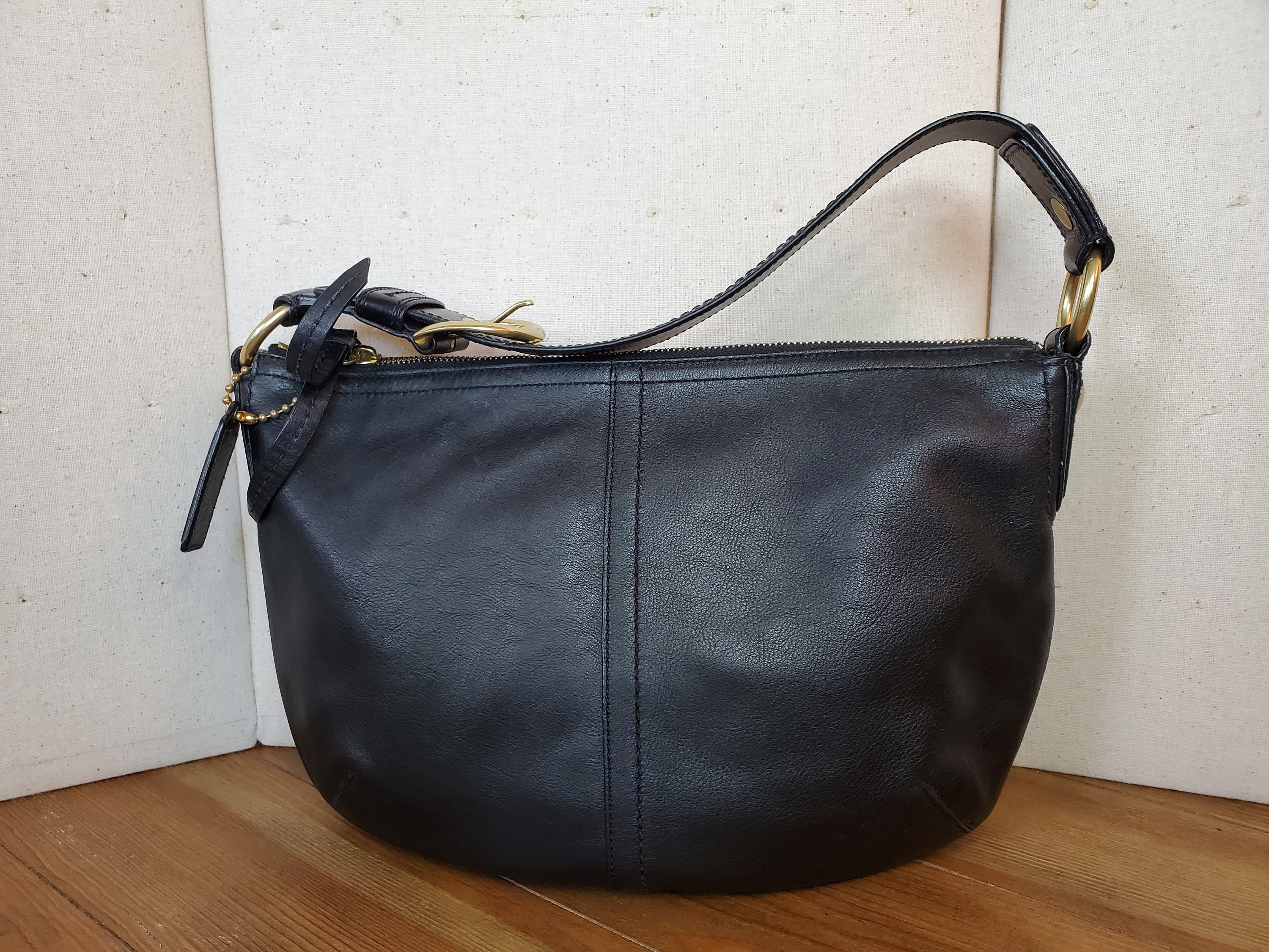 Y2K 90s/2000s Chocolate Leather COACH Mini Bag, C23 9295