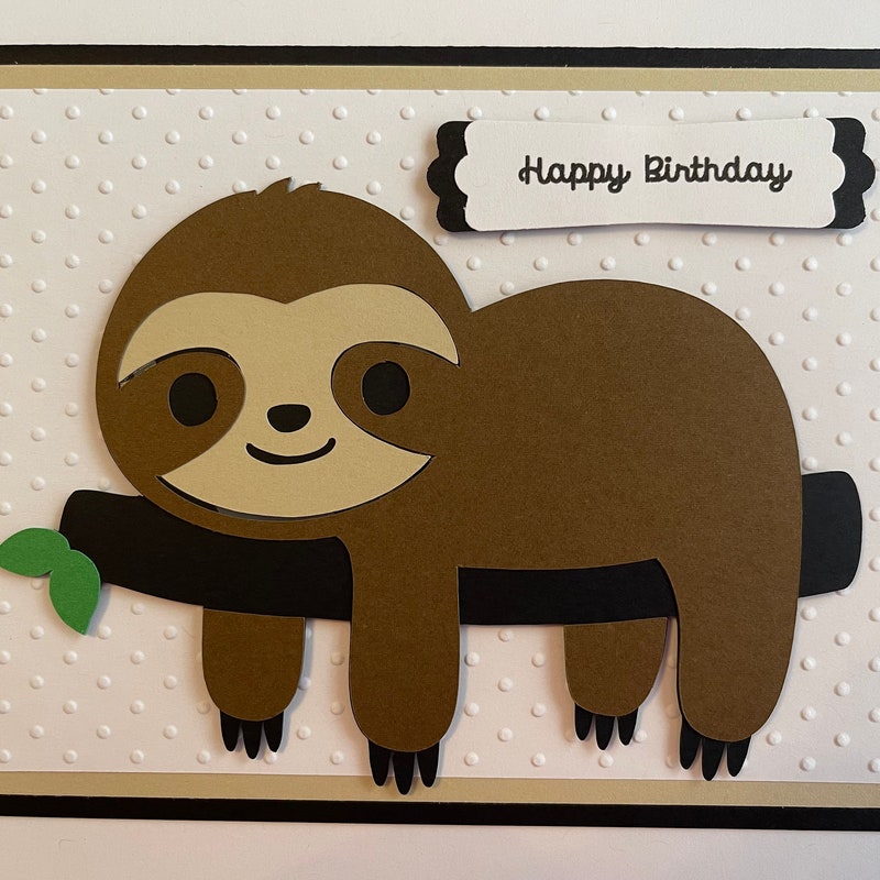 Sloth Birthday - Etsy