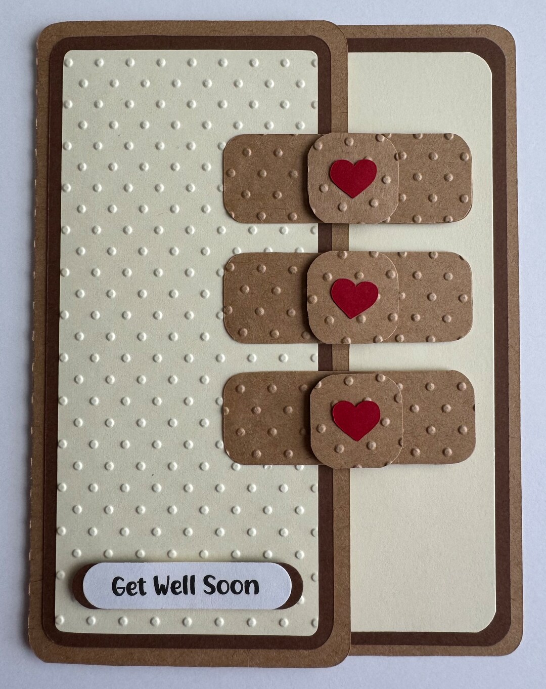 Get Well Bandaid A2 Card, Sick, Handmade, Get Well Soon - Etsy