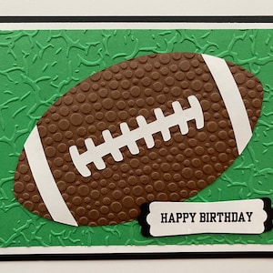 Football Birthday A2 Card, Happy Birthday, Football Player, Handmade