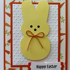 Easter PEEP A2 Card, Handmade, Bunny, Rabbit, Peep