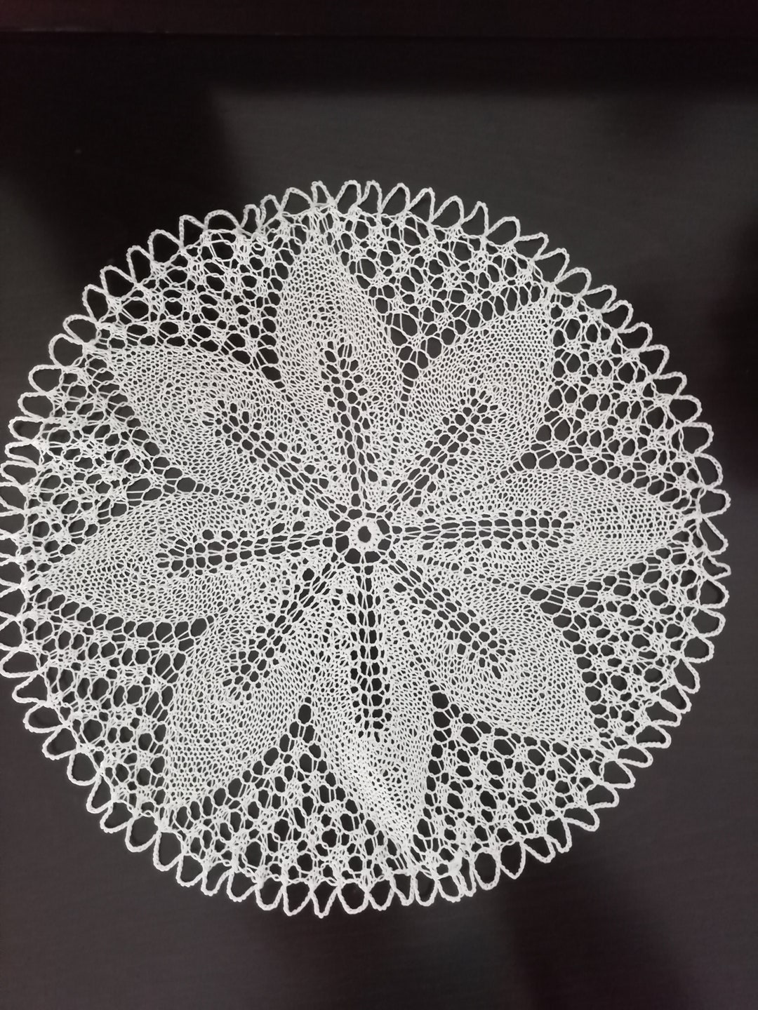 Vintage Crochet Tableclot,whirla Way Doily, Vintage Style Doily, White