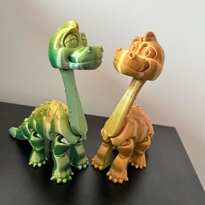 3d Printed Articulated Flexible Brachiosaurus Dinosaur | Custom Fidget Toy