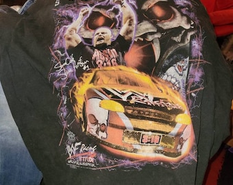 Rare Vintage Stone Cold Steve Austin Racing T Shirt 2XL WWE WWF