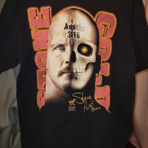 Rare Vintage Stone Cold Steve Austin T Shirt WWE WWF XL