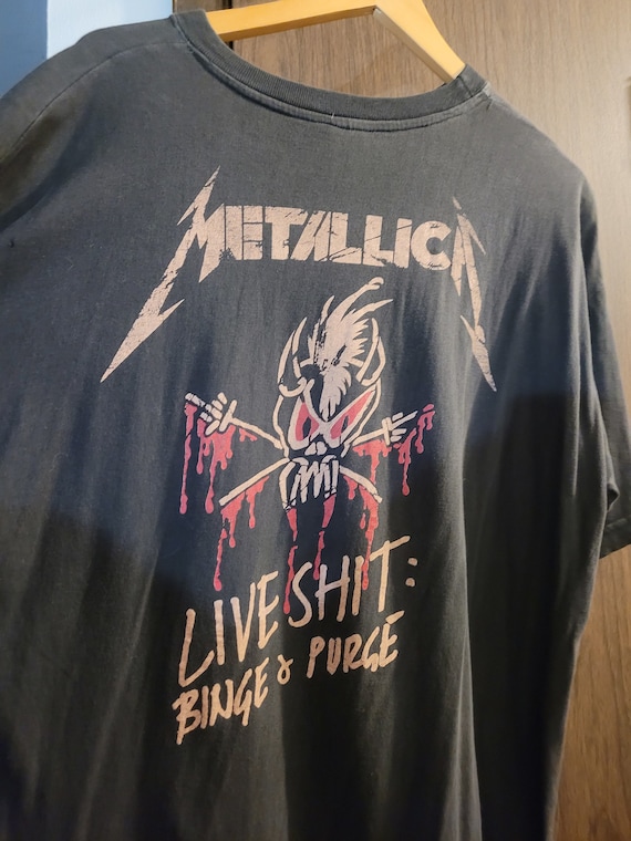 Rare Vintage Kirk Hammett Metallica Tshirt Live Shit Binge and 