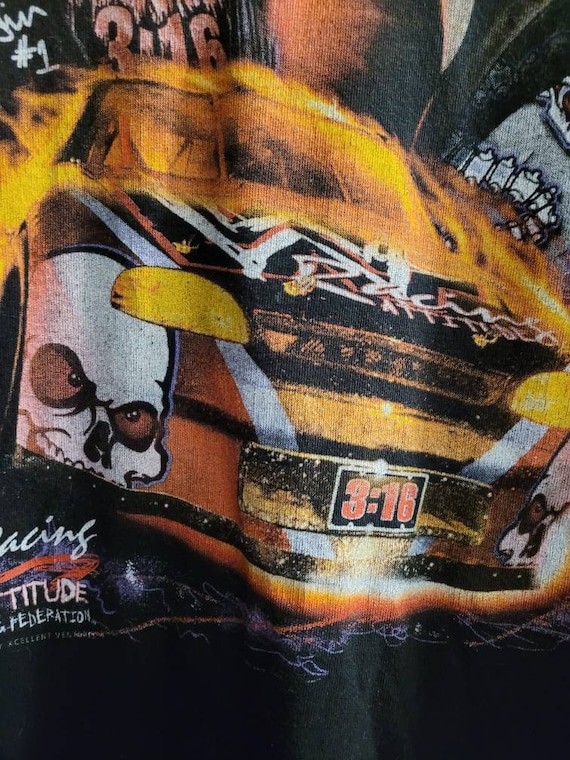 Stone Cold Racing Rare Vintage Stone Cold Steve Austin Racing T Shirt 2… - Gem