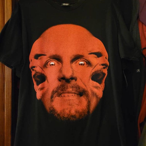 Rare Vintage WWF Stone Cold Steve Austin T-Shirt Size Large LG 3 Red Faces Skull Original