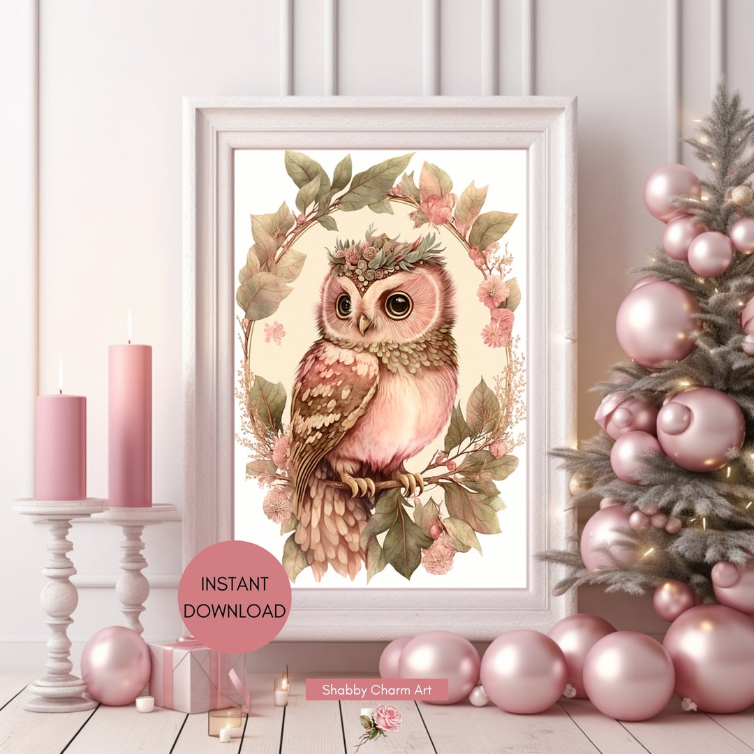 Owl Printable Owl Wall Decor Owl Print Owl Graphic - Etsy