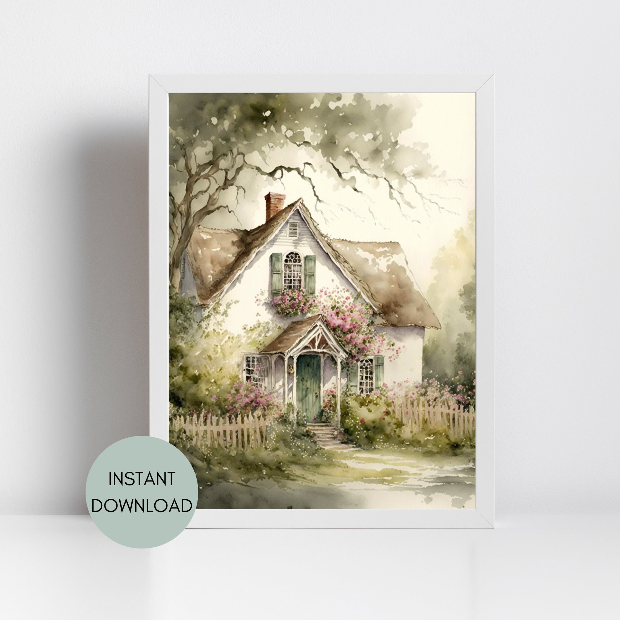 Shabby Chic Wall Art Vintage Cottage Antique Romantic Home - Etsy
