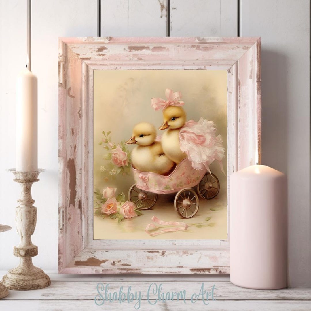 Davids Duck Glam Girls Shabby Chic Duck Ornamento (Girls Just