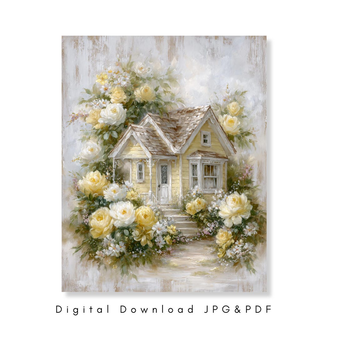 Shabby Chic Yellow Rose Cottage Wood Wall Art Farmhouse Home Decor ...