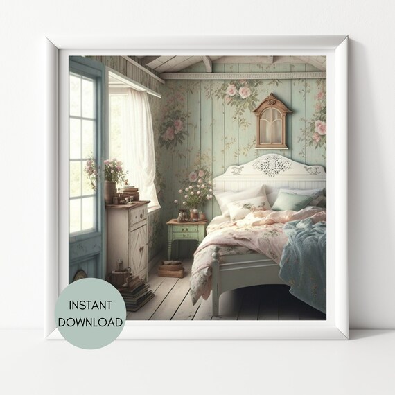 Shabby Chic Bedroom Wall Decor