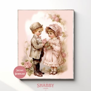 Vintage Girl Art, Printable Wall Art, Vintage Portrait, Nursery Art, Vintage Girl Wall Art, Gallery Wall Art, Girls Room Decor, Bedroom Art