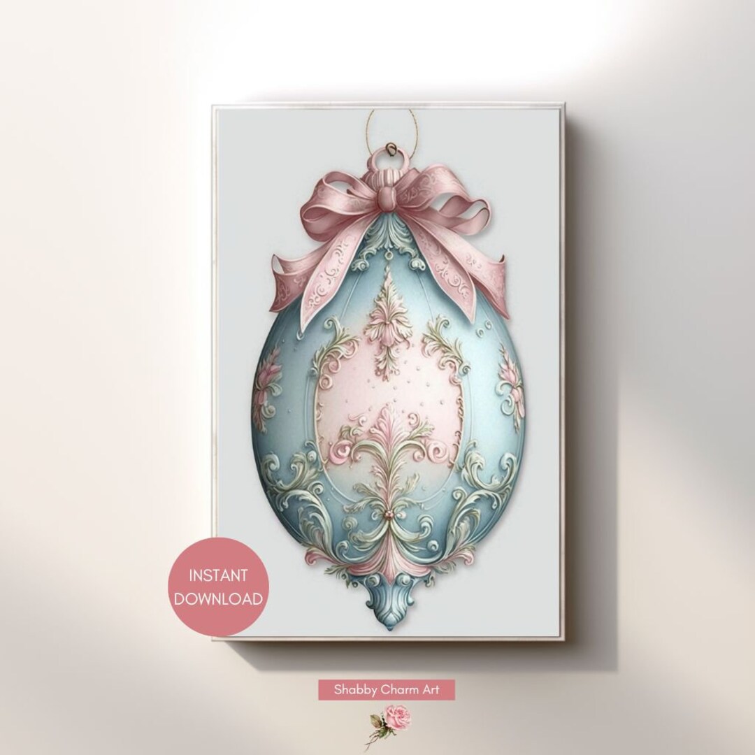 Pink And Blue Christmas Ornaments 