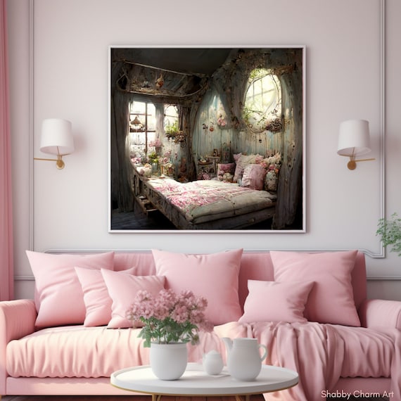 Shabby Chic Bedroom Wall Decor