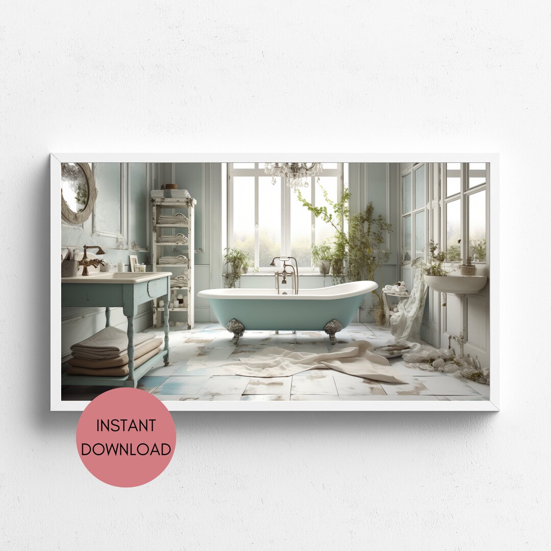 TV Screen Art TV Screensaver Frame TV Art Digital Download Etsy