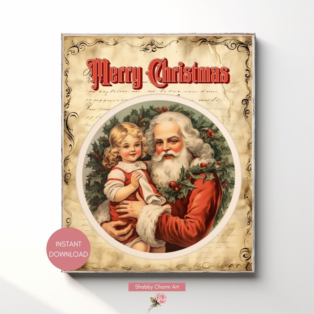 merry-christmas-printable-christmas-santa-pink-christmas-8-x-10