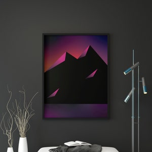 Mountains of Dark - Original Digital Art