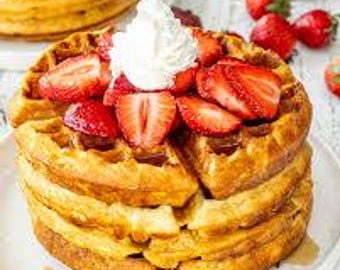 Belgian Waffle Recipe – Crispy & Fluffy Breakfast Waffles - Easy Homemade PDF Download