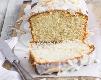 簡単ココナッツローフケーキのレシピ - デジタルダウンロード