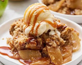 Delicious And Easy Apple Crisp Recipe – Warm, Sweet, Comforting Crumble (Digital Download)