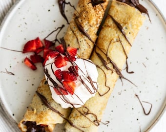 Basic Crepes Recipe – Easy Thin French Pancakes | Homemade Breakfast PDF Download