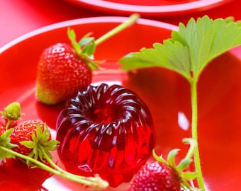 RECETA FÁCIL Gelatina rosa para bajar de peso - Snack saludable y bajo en calorías - simple y delicioso