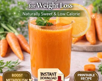 Carrot Juice Recipe for Weight Loss – Healthy Detox Drink Printable PDF Download