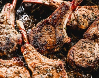 シンプルで柔らかいラムチョップのレシピテンプレート