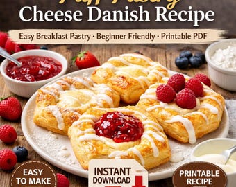 簡単パイ生地チーズデニッシュのベストレシピ（PDFダウンロード）