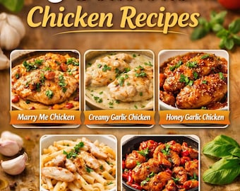 話題のチキンレシピ5選 電子書籍 – 簡単でおいしい夕食のアイデア | 印刷可能なPDFレシピ集