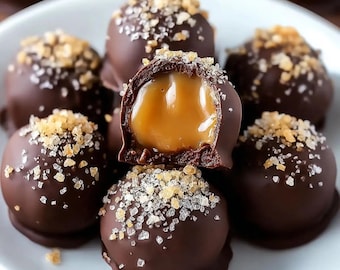 Salted Caramel Truffles Recipe – Gourmet Candy, Easy & Delicious (Digital Download)