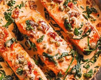 トスカーナ風クリーミーサーモンのおすすめレシピ｜簡単＆美味しい｜初心者向け｜30分でできる簡単料理